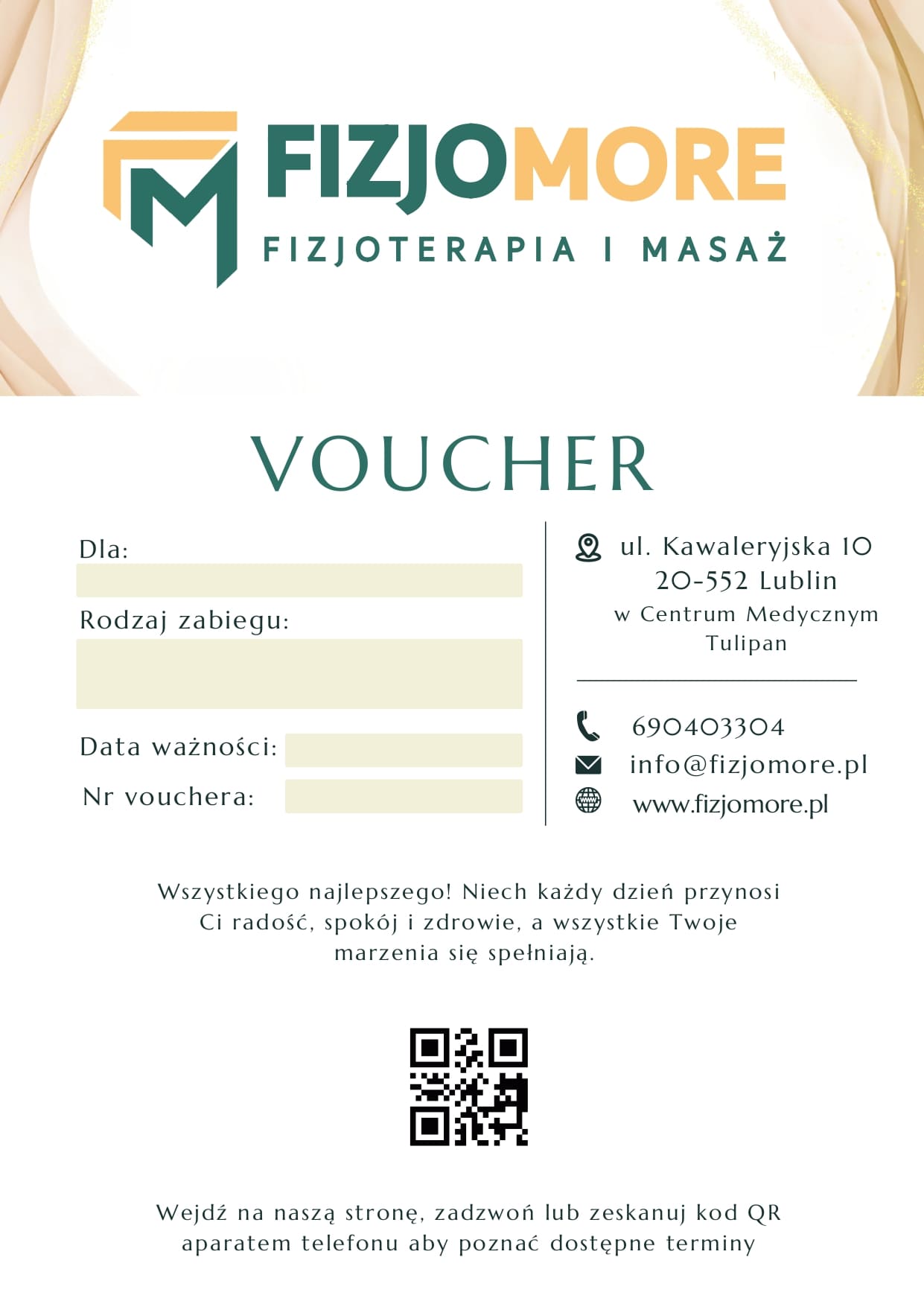 Voucher na masaż i fizjoterapie dla kobiet w ciąży